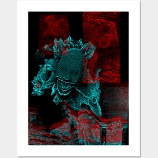 Digital Glitch Art Cursed Internet Image Design #6 Posters and Art